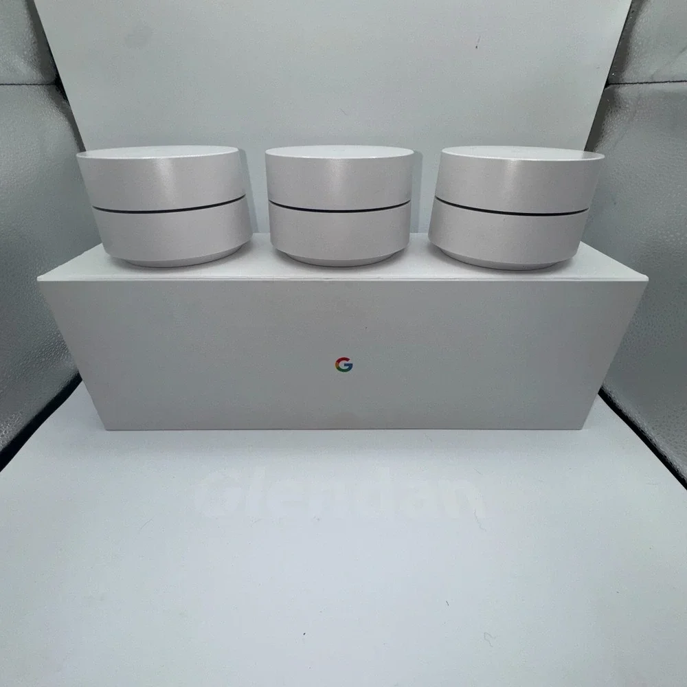 Google AC-1304 Whole Home Mesh Wi-Fi Router White Wireless Dual-Band‎ Lot Three